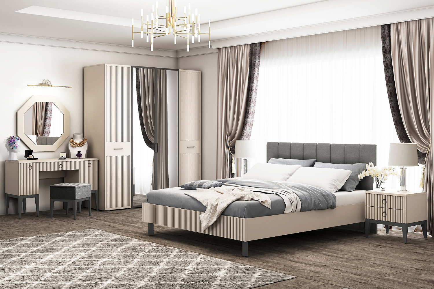 Двуспальные кровати - изображение №4 "Кровать Хилтон 180 х 200"  на www.Angstrem-mebel.ru